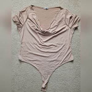 Fashion Nova tan bodysuit 2X